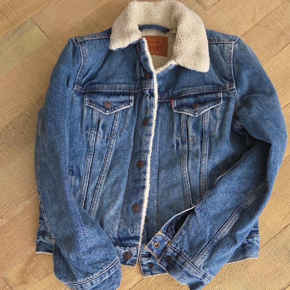 Levi Denim Sherpa Jacket XS
